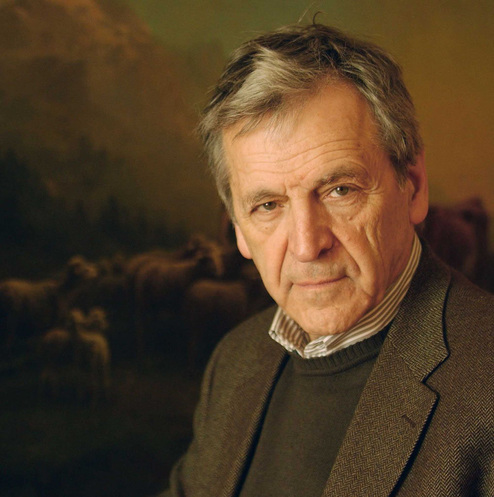 Premiere of "Le Couperet"in Montpellier.Close up with director Costa Gavras